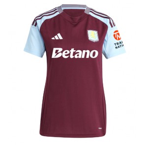 Billiga Aston Villa Boubacar Kamara #44 Hemmatröja Dam 2024-25 Kortärmad